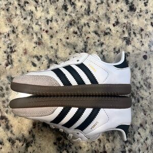 Adidas Samba White and Black Trainers